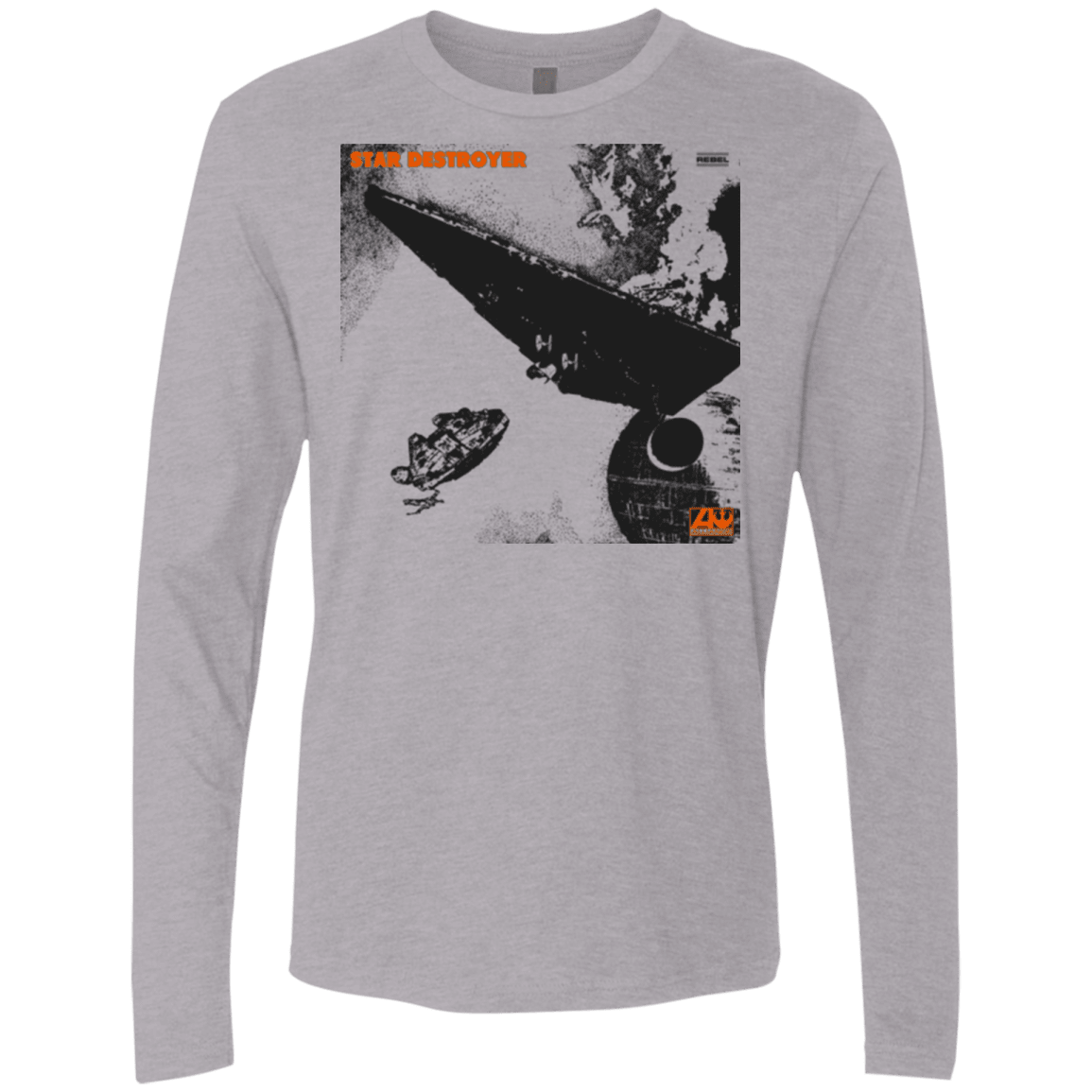 T-Shirts Heather Grey / Small Star Destroyer Men's Premium Long Sleeve