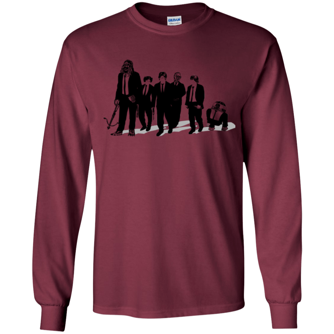 T-Shirts Maroon / YS Star Dogs Youth Long Sleeve T-Shirt