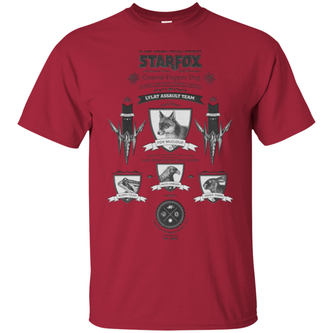 T-Shirts Cardinal / Small Star Fox Vintage T-Shirt