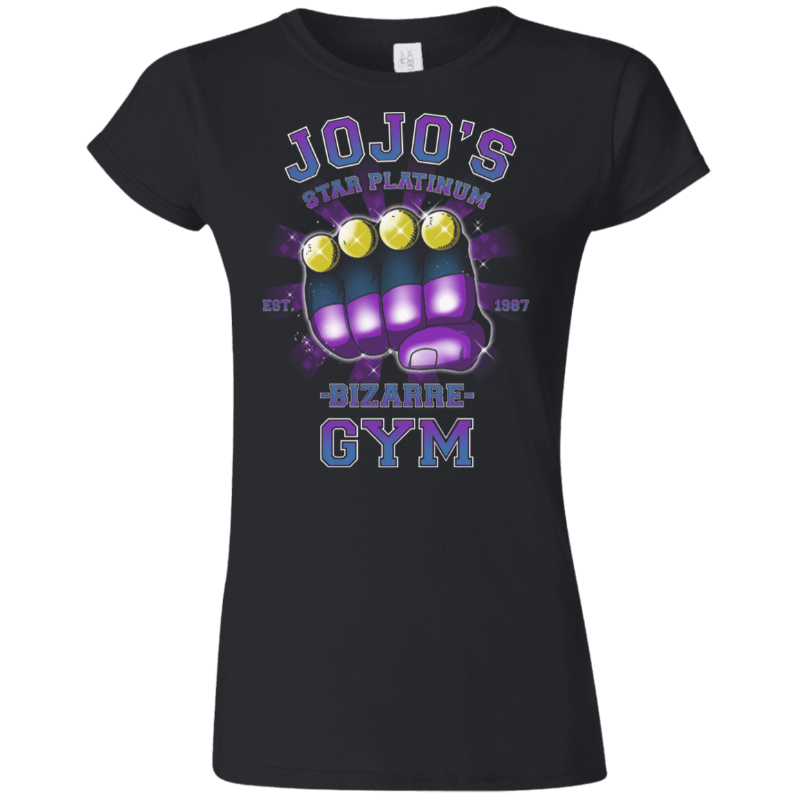 T-Shirts Black / S Star Platinum Gym Junior Slimmer-Fit T-Shirt