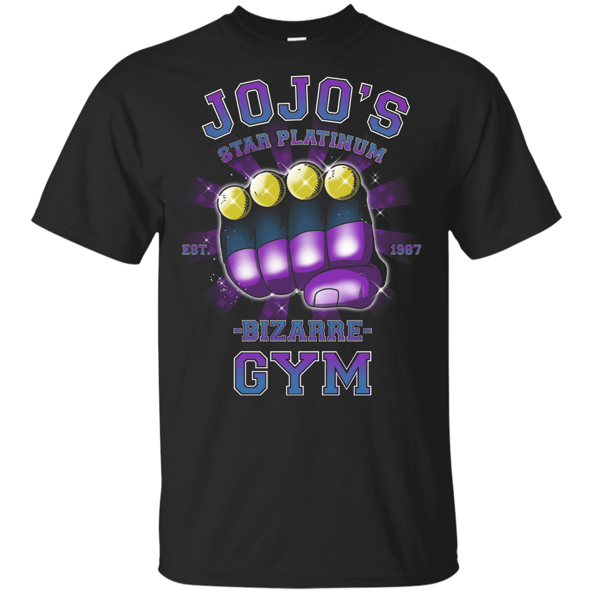 T-Shirts Black / YXS Star Platinum Gym Youth T-Shirt