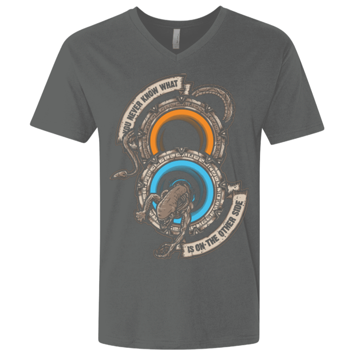 T-Shirts Heavy Metal / X-Small STAR PORTALS Men's Premium V-Neck