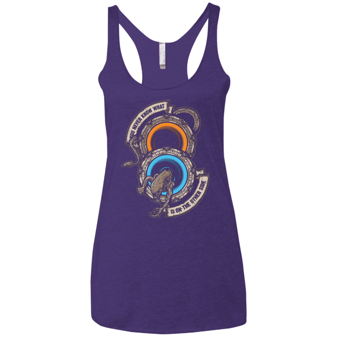 T-Shirts Purple / X-Small STAR PORTALS Women's Triblend Racerback Tank