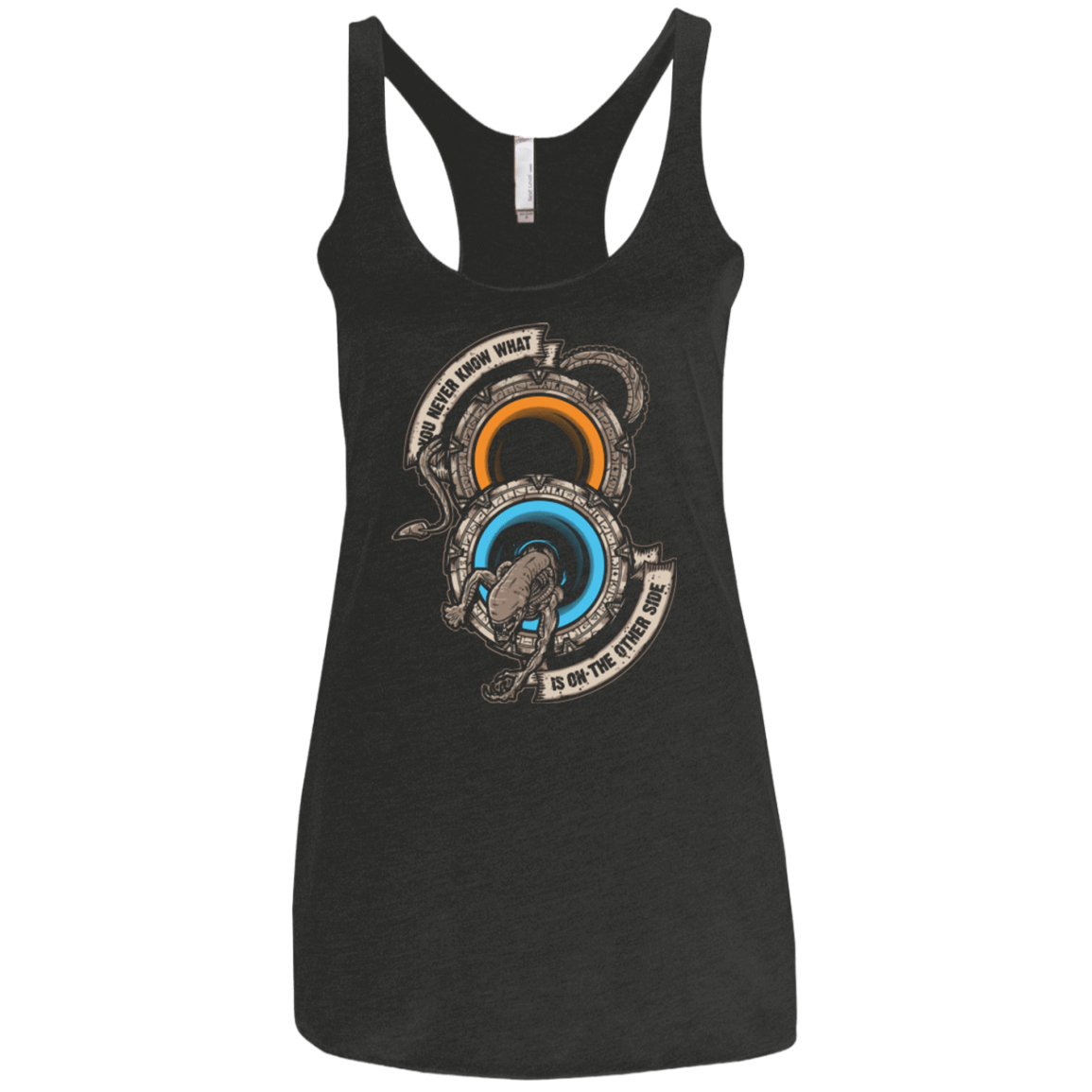T-Shirts Vintage Black / X-Small STAR PORTALS Women's Triblend Racerback Tank