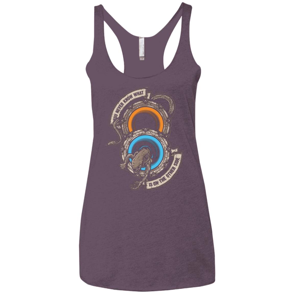 T-Shirts Vintage Purple / X-Small STAR PORTALS Women's Triblend Racerback Tank