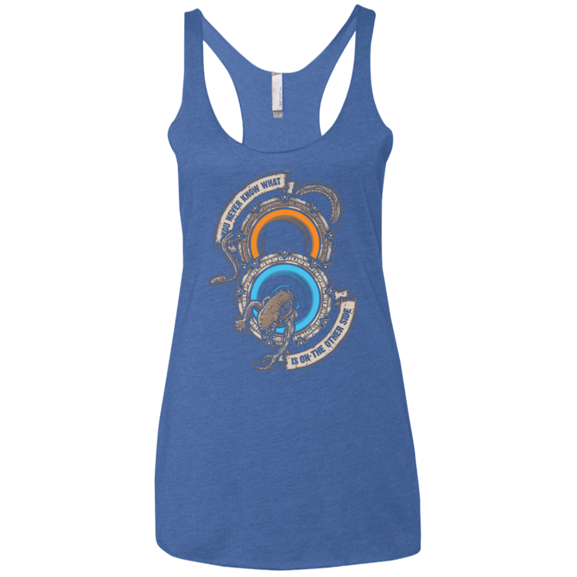 T-Shirts Vintage Royal / X-Small STAR PORTALS Women's Triblend Racerback Tank