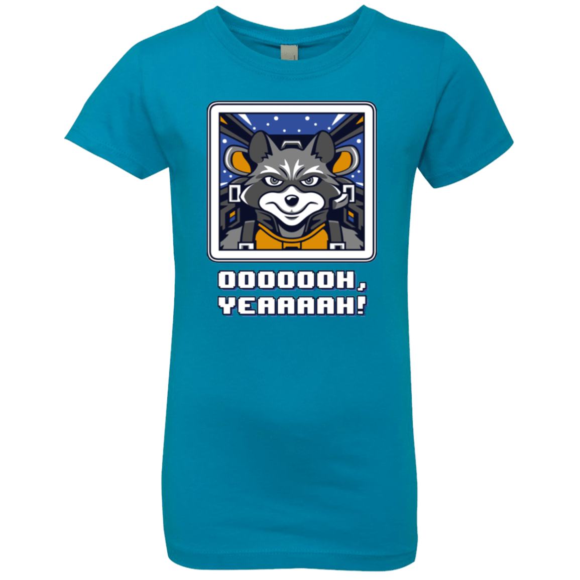 T-Shirts Turquoise / YXS Star Raccoon Girls Premium T-Shirt