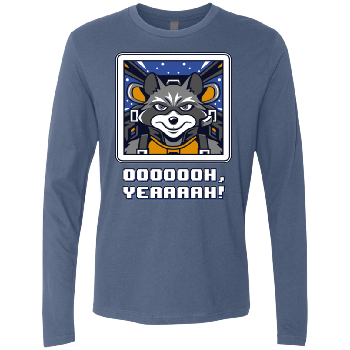 T-Shirts Indigo / Small Star Raccoon Men's Premium Long Sleeve