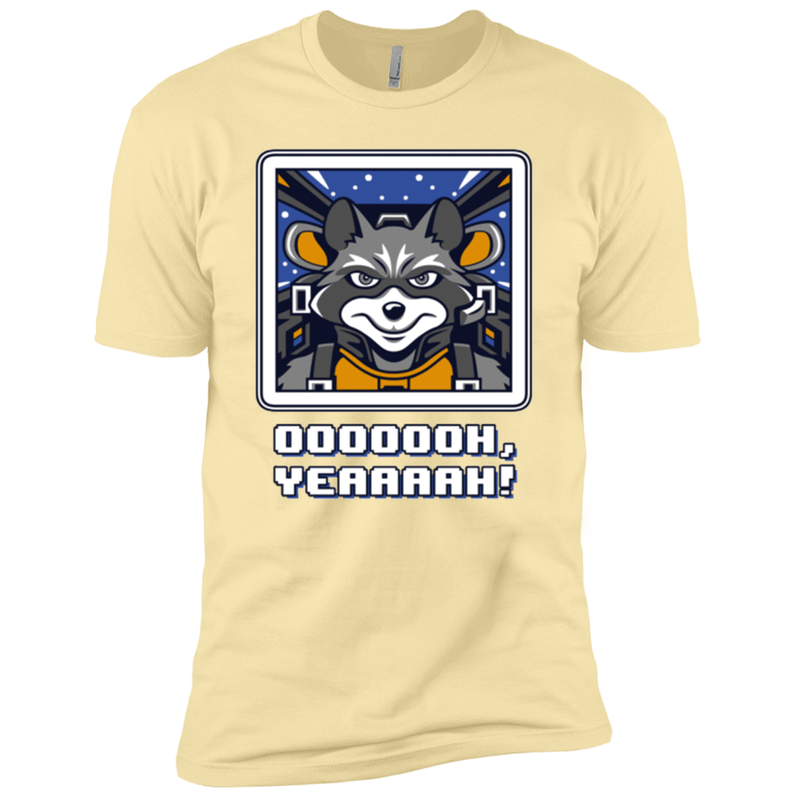 T-Shirts Banana Cream / X-Small Star Raccoon Men's Premium T-Shirt