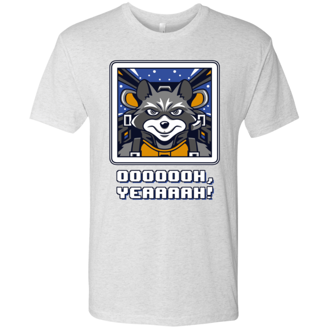 T-Shirts Heather White / Small Star Raccoon Men's Triblend T-Shirt