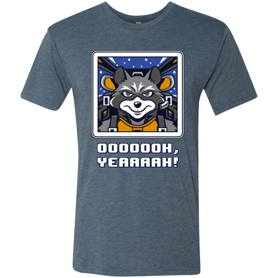 T-Shirts Indigo / Small Star Raccoon Men's Triblend T-Shirt