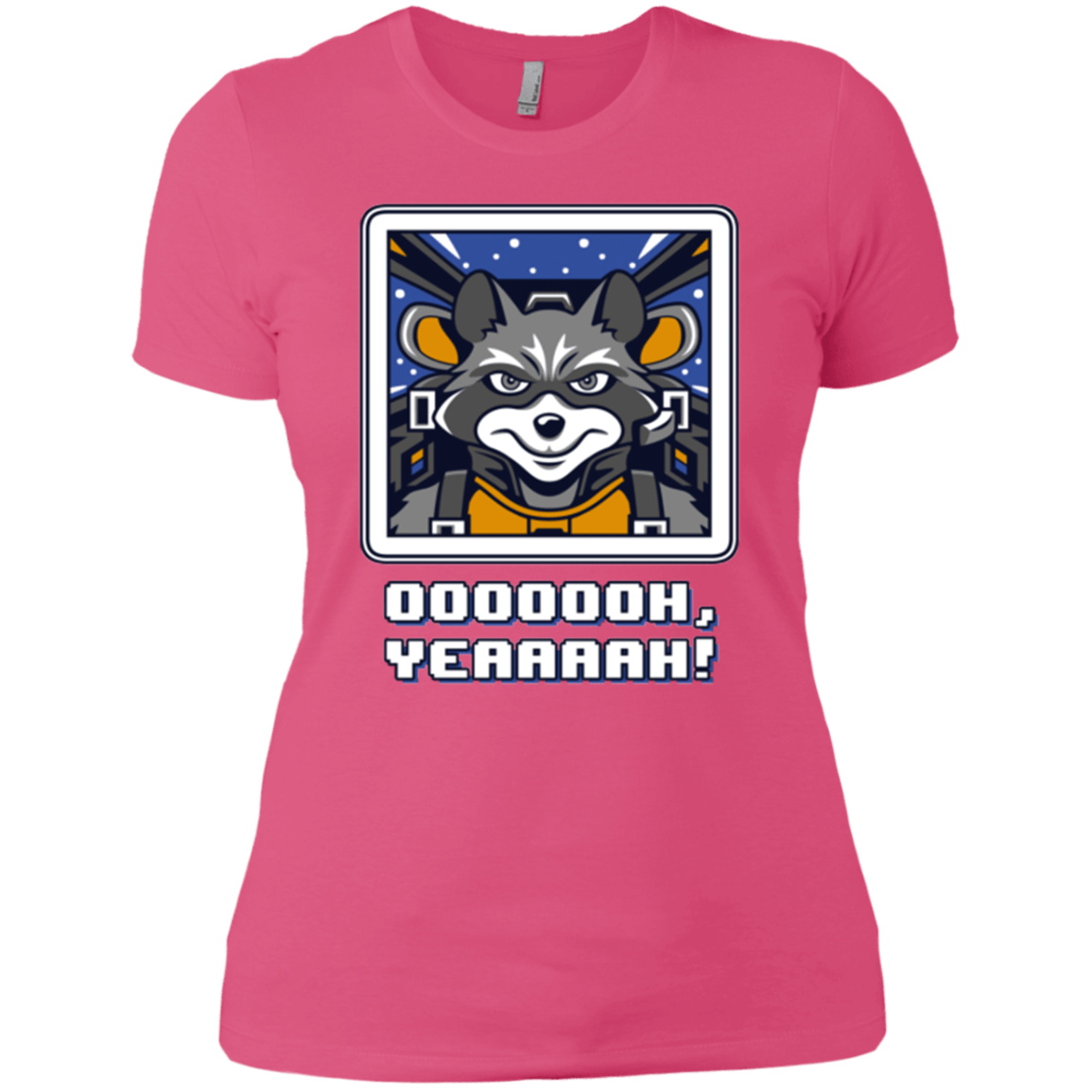 T-Shirts Hot Pink / X-Small Star Raccoon Women's Premium T-Shirt