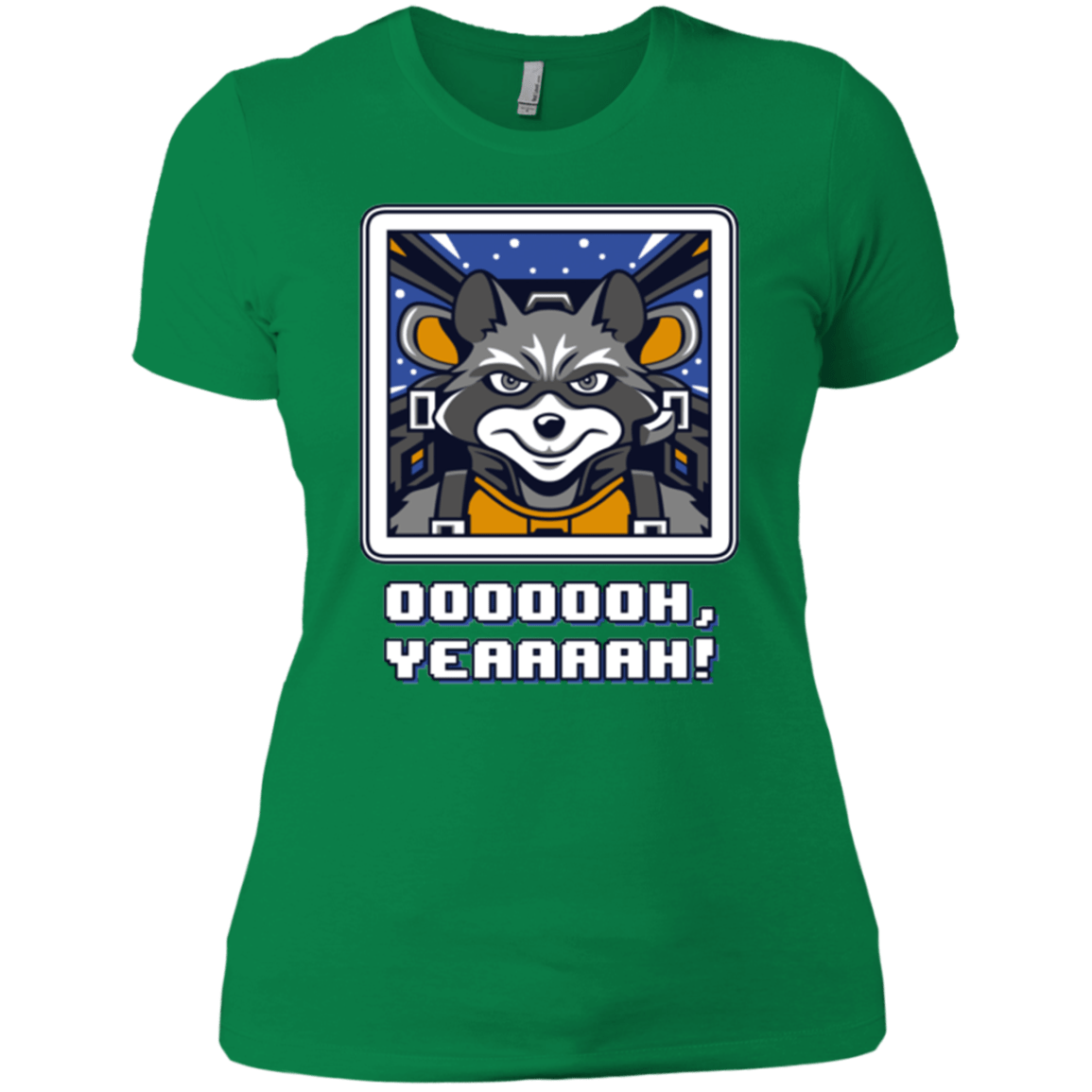 T-Shirts Kelly Green / X-Small Star Raccoon Women's Premium T-Shirt