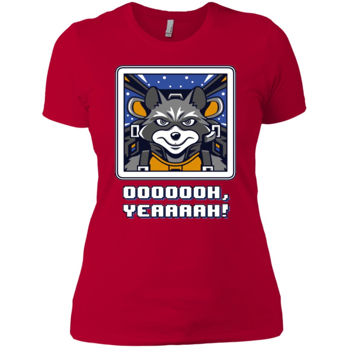 T-Shirts Red / X-Small Star Raccoon Women's Premium T-Shirt