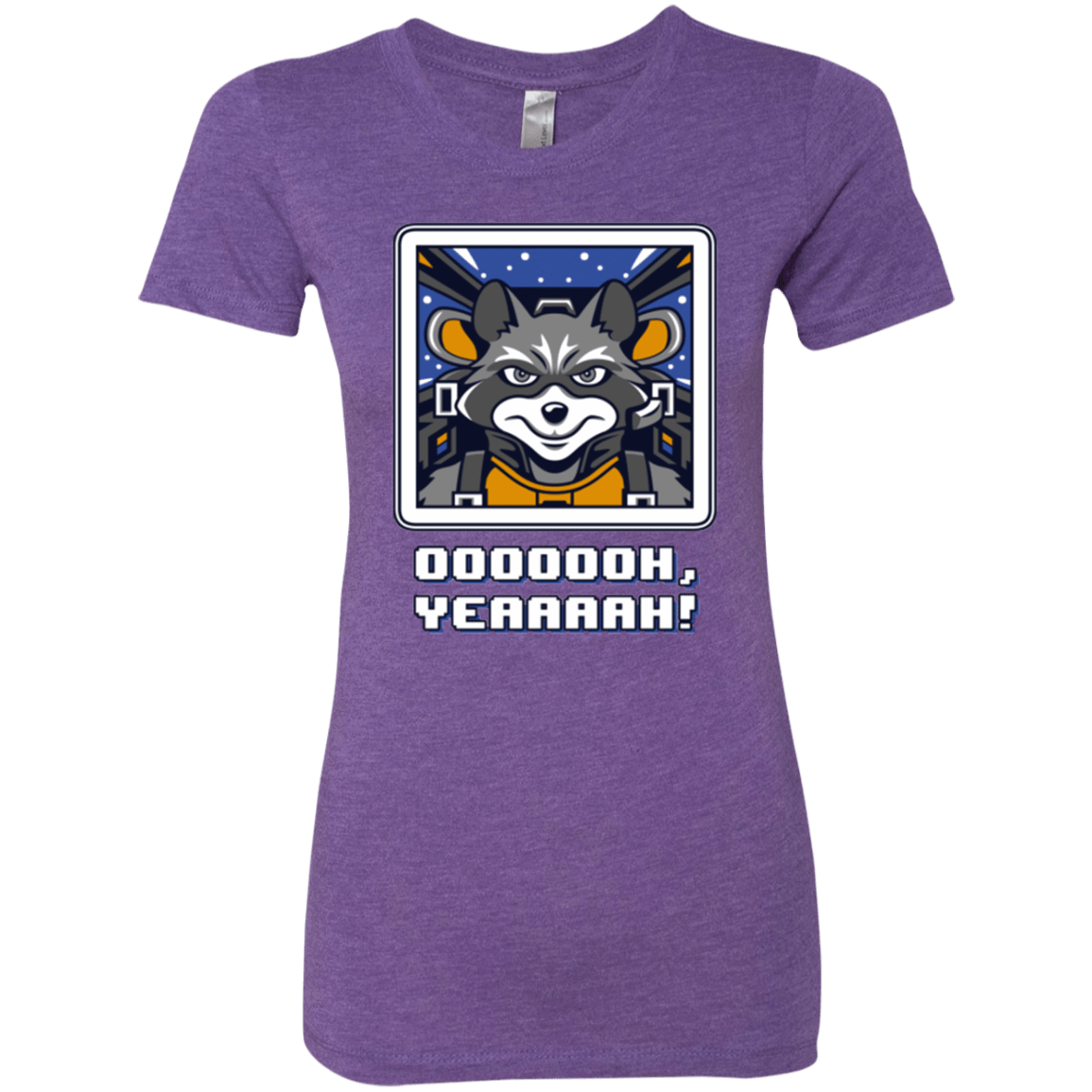 T-Shirts Purple Rush / Small Star Raccoon Women's Triblend T-Shirt