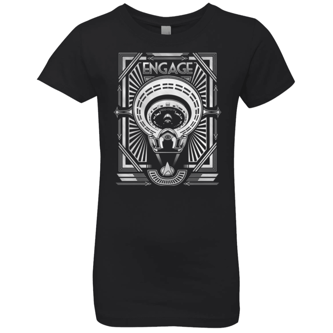 T-Shirts Black / YXS Star Trek Engage Girls Premium T-Shirt