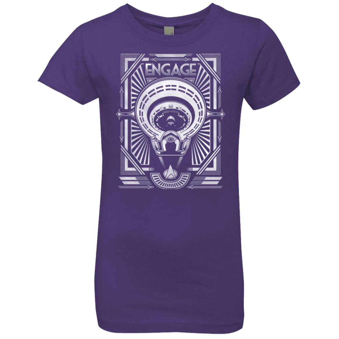 T-Shirts Purple Rush / YXS Star Trek Engage Girls Premium T-Shirt
