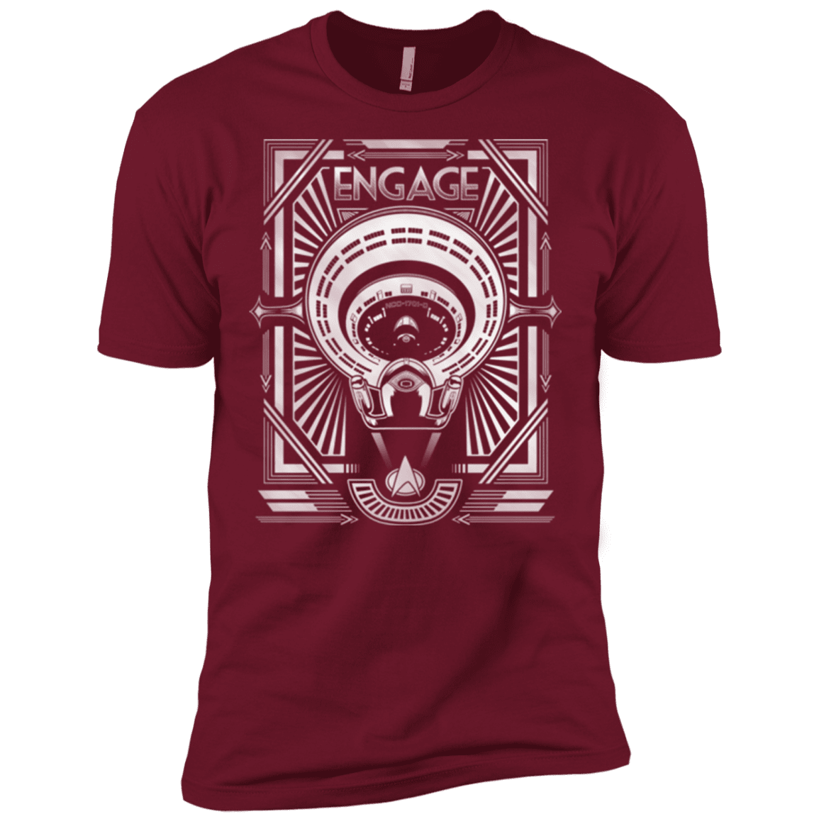 T-Shirts Cardinal / X-Small Star Trek Engage Men's Premium T-Shirt