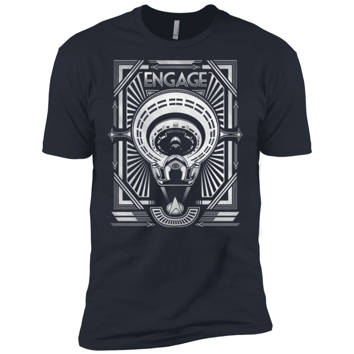 T-Shirts Indigo / X-Small Star Trek Engage Men's Premium T-Shirt