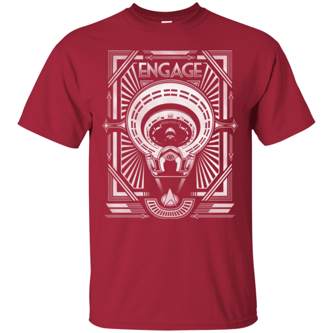 T-Shirts Cardinal / Small Star Trek Engage T-Shirt