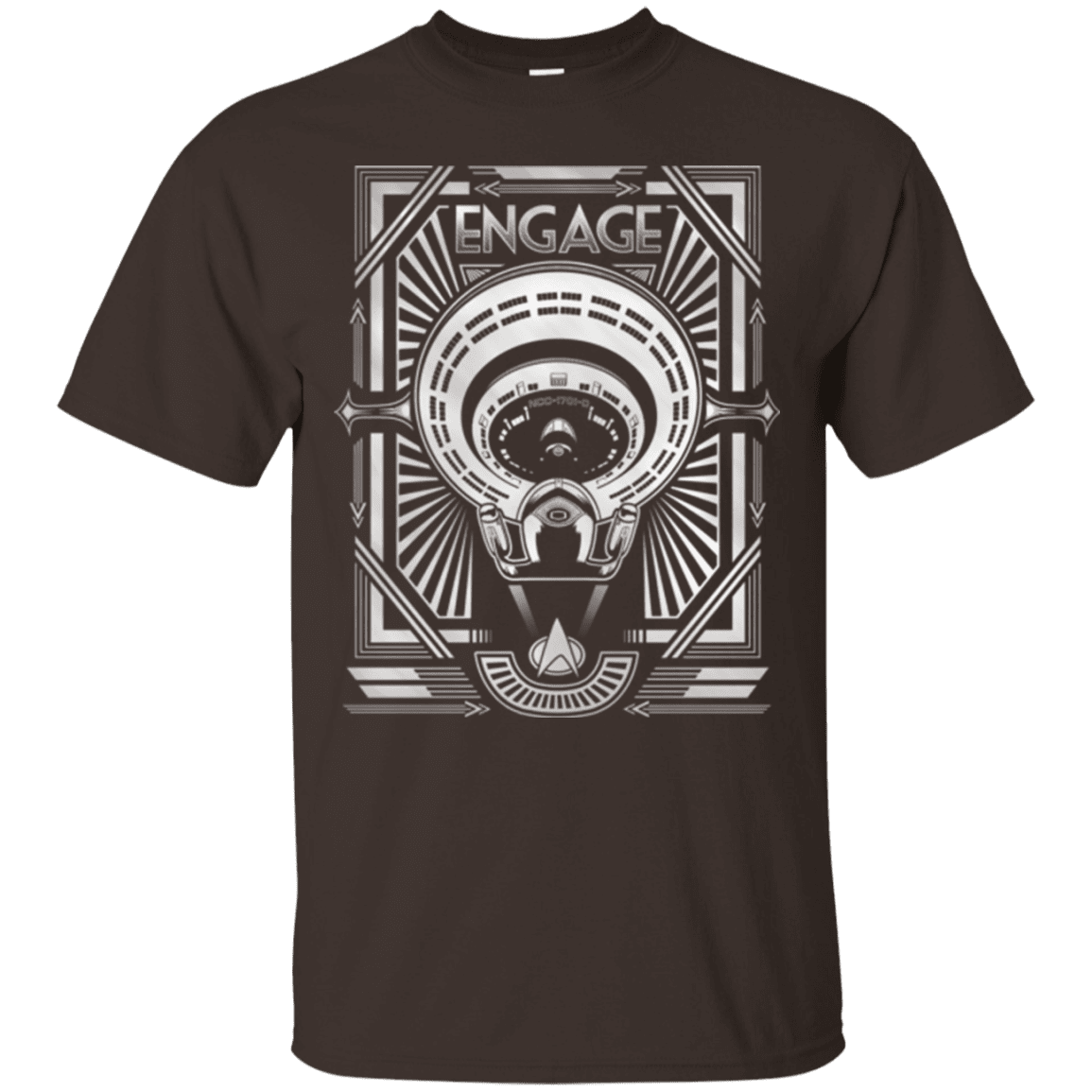 T-Shirts Dark Chocolate / Small Star Trek Engage T-Shirt