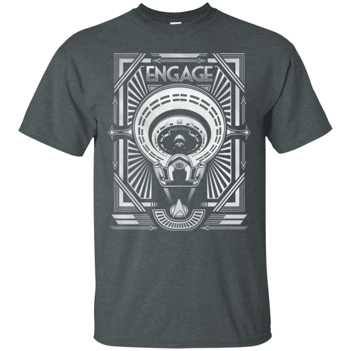 T-Shirts Dark Heather / Small Star Trek Engage T-Shirt