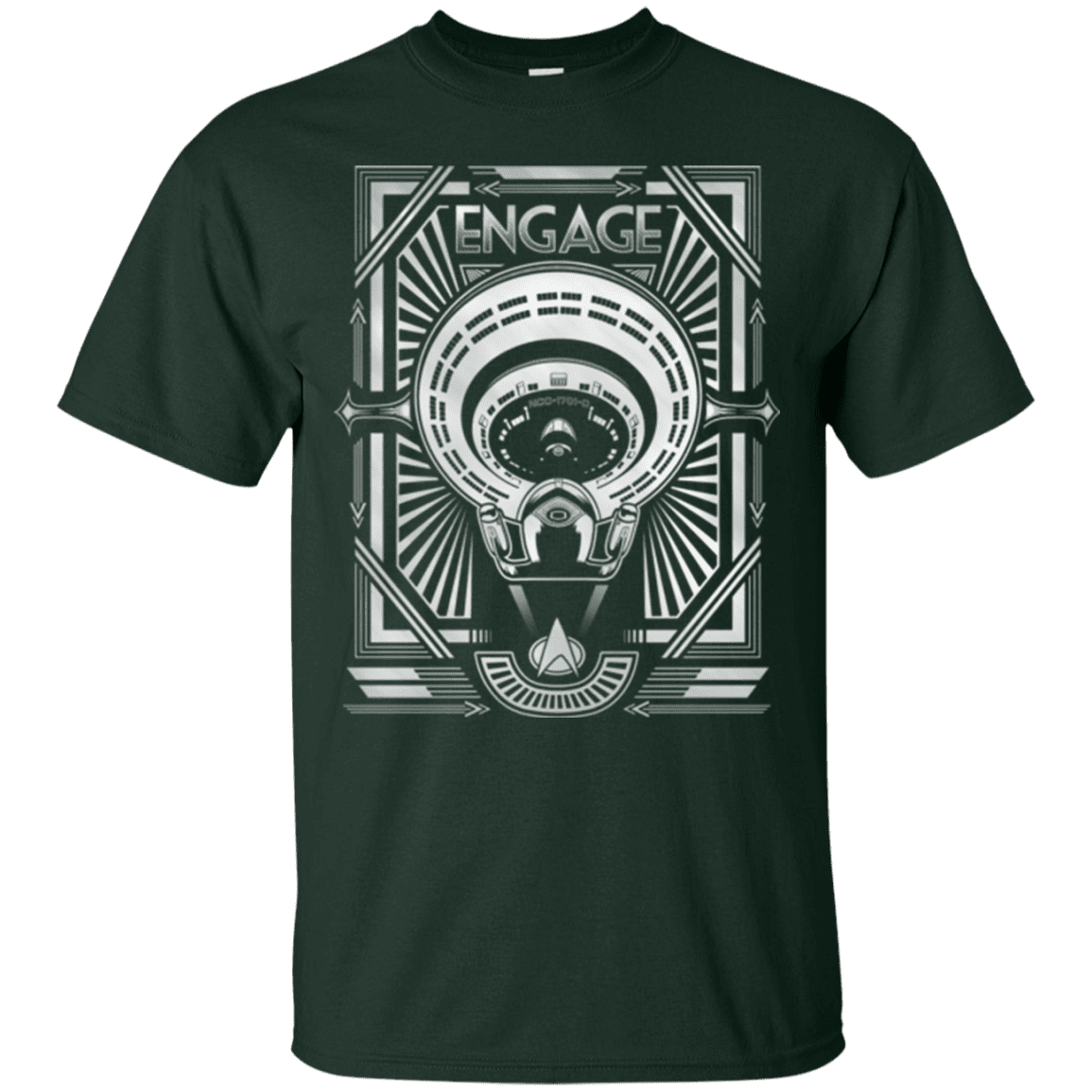 T-Shirts Forest Green / Small Star Trek Engage T-Shirt