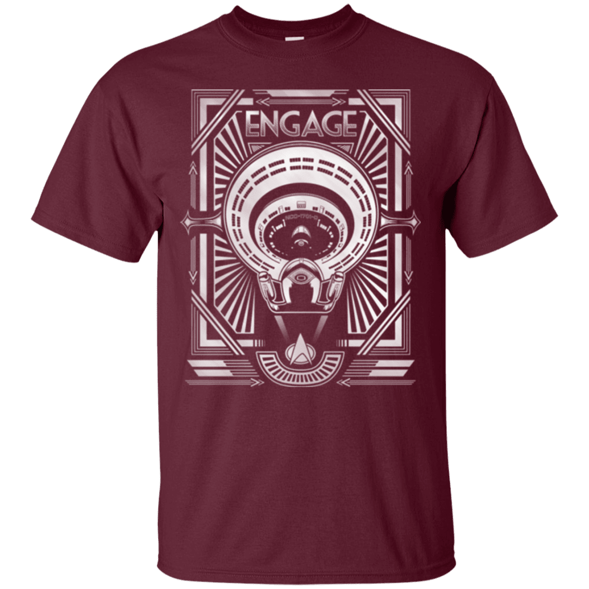 T-Shirts Maroon / Small Star Trek Engage T-Shirt