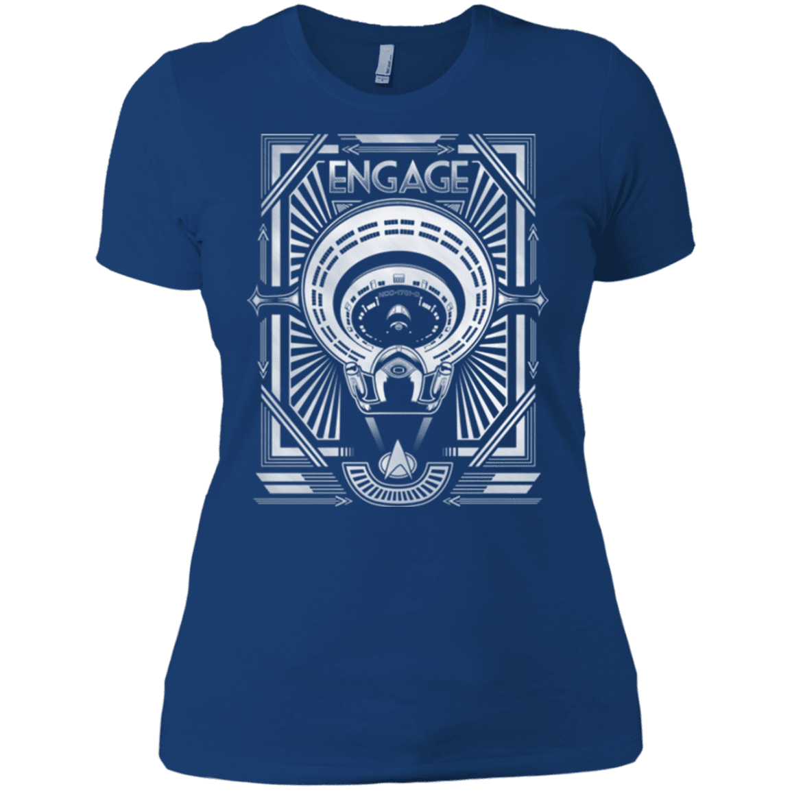 T-Shirts Royal / X-Small Star Trek Engage Women's Premium T-Shirt