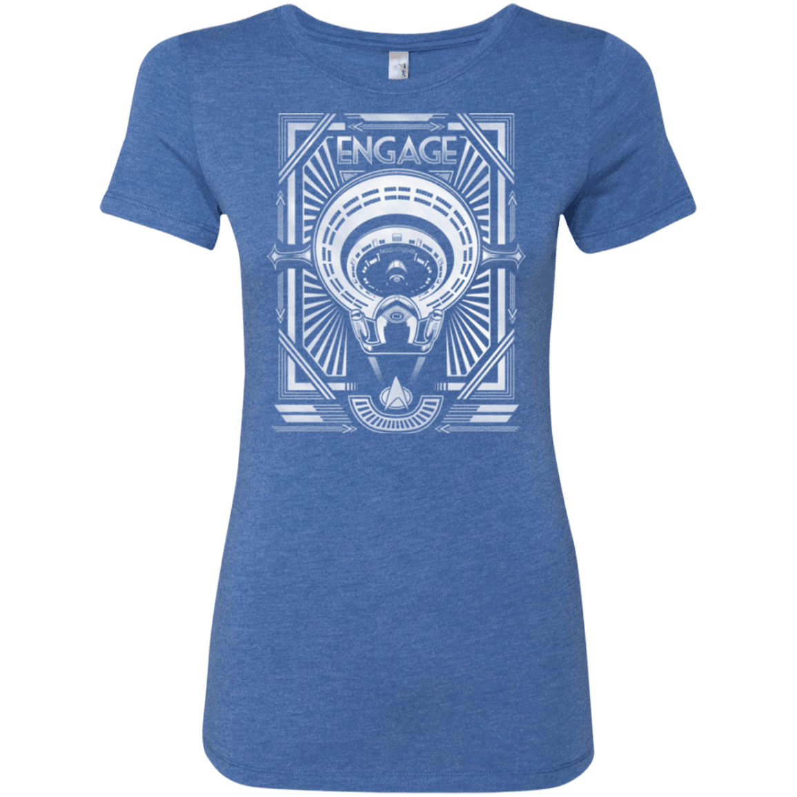 T-Shirts Vintage Royal / Small Star Trek Engage Women's Triblend T-Shirt