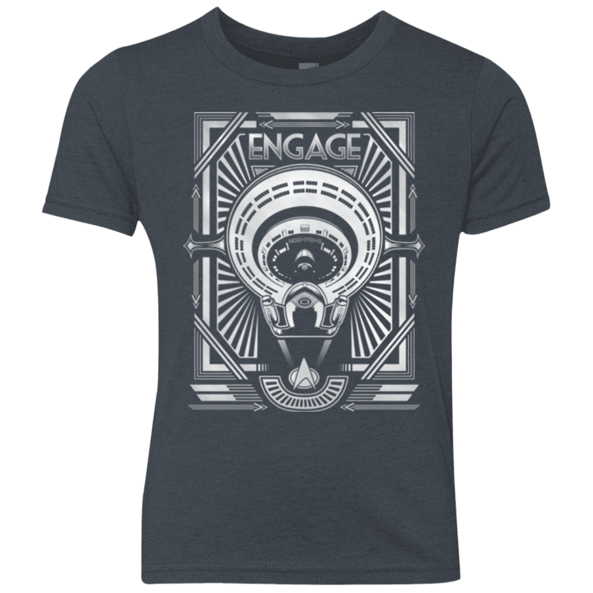 T-Shirts Vintage Navy / YXS Star Trek Engage Youth Triblend T-Shirt