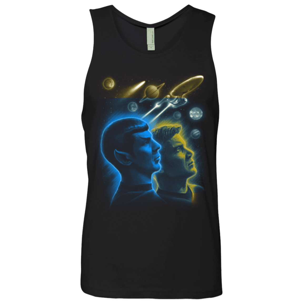 T-Shirts Black / Small Star Trek Kirk Spock Men's Premium Tank Top