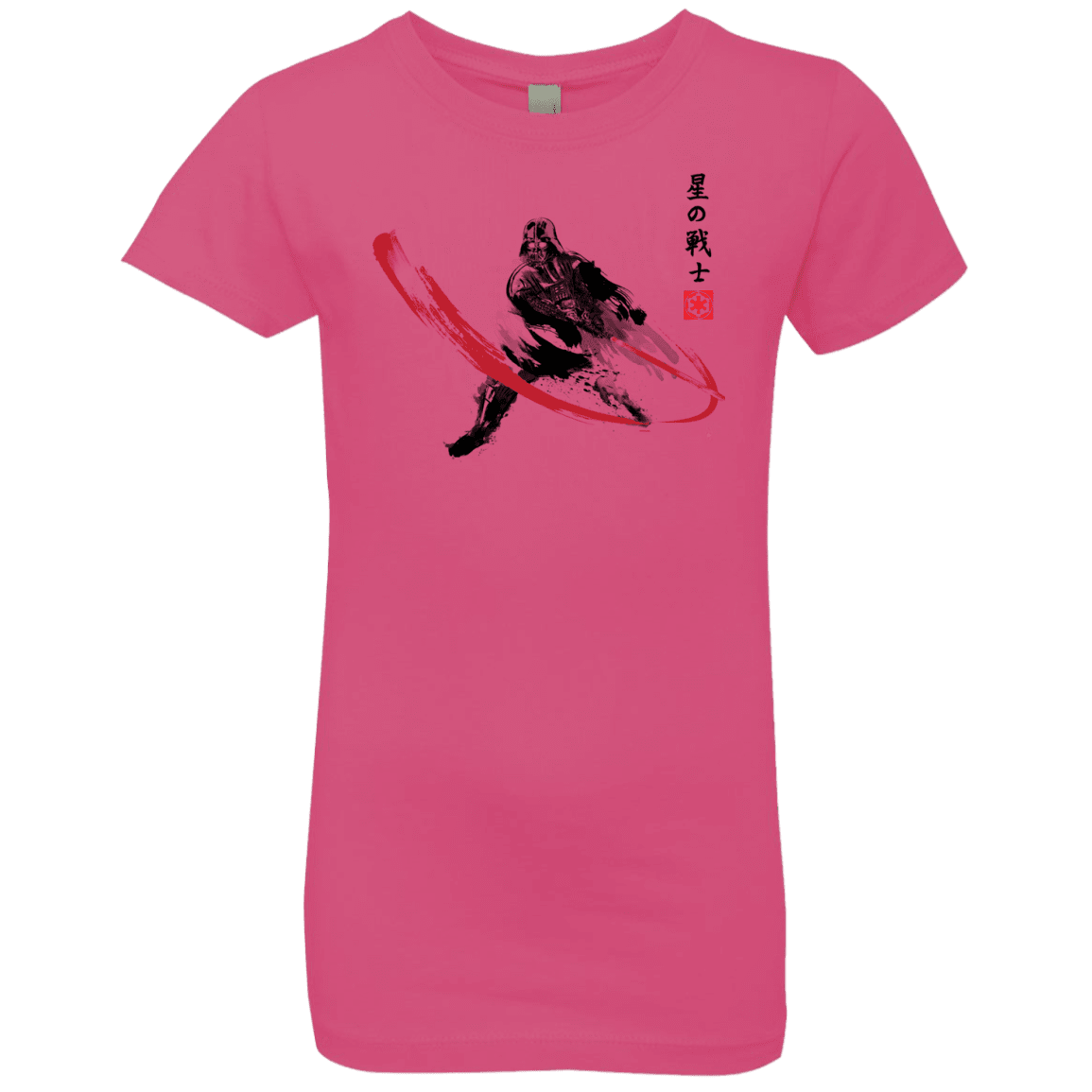 T-Shirts Hot Pink / YXS STAR WARRIOR SUMI-E Girls Premium T-Shirt