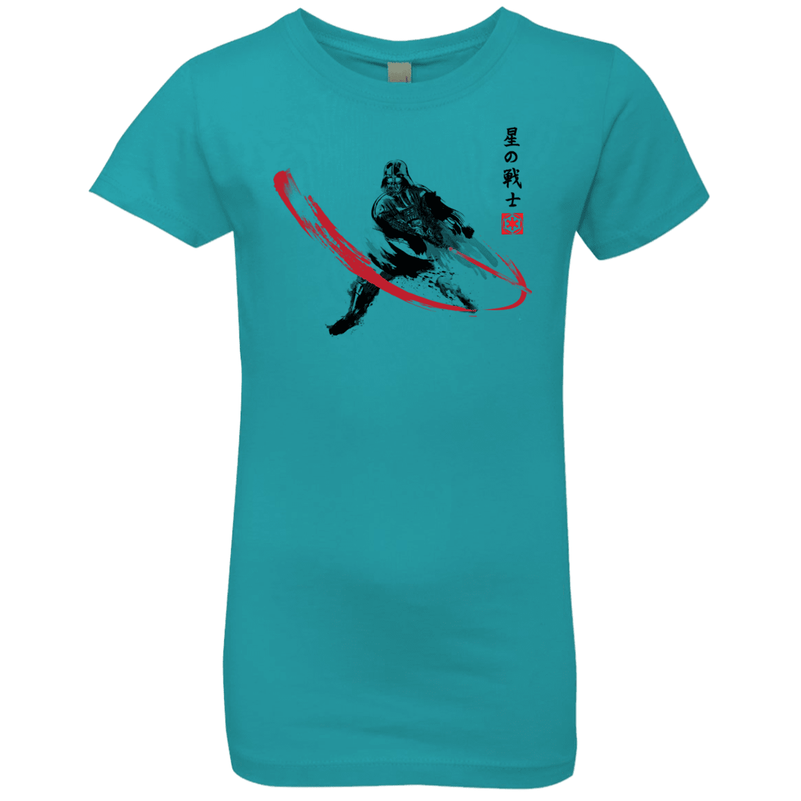 T-Shirts Tahiti Blue / YXS STAR WARRIOR SUMI-E Girls Premium T-Shirt