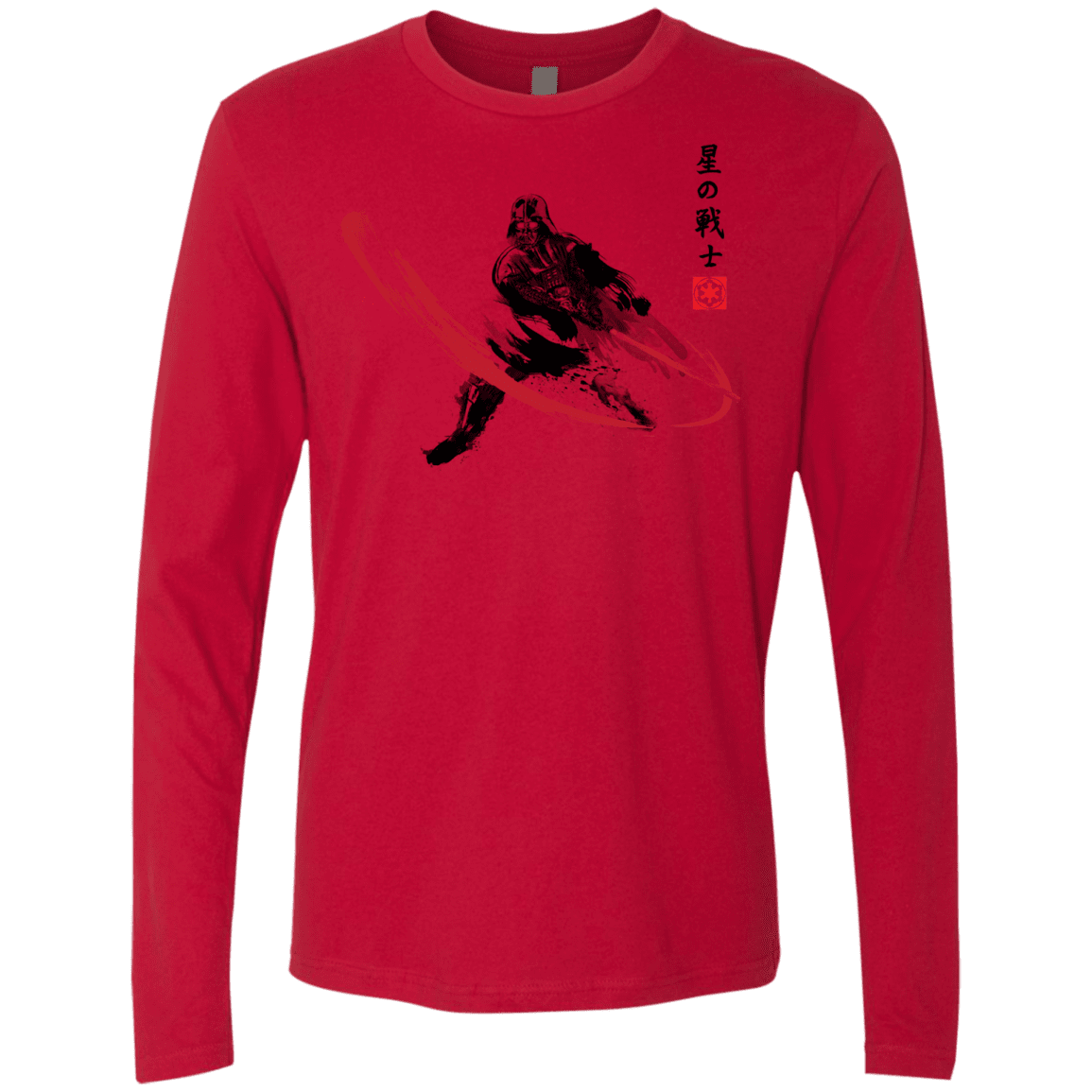 T-Shirts Red / Small STAR WARRIOR SUMI-E Men's Premium Long Sleeve