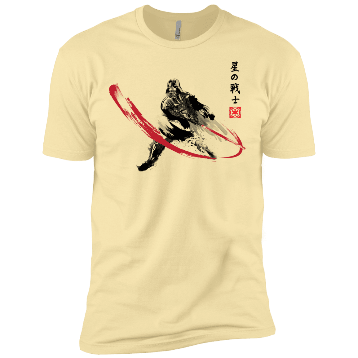 T-Shirts Banana Cream / X-Small STAR WARRIOR SUMI-E Men's Premium T-Shirt