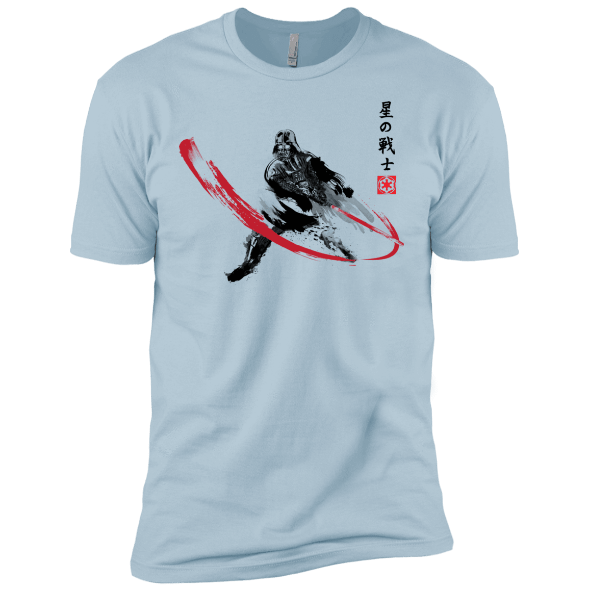 T-Shirts Light Blue / X-Small STAR WARRIOR SUMI-E Men's Premium T-Shirt