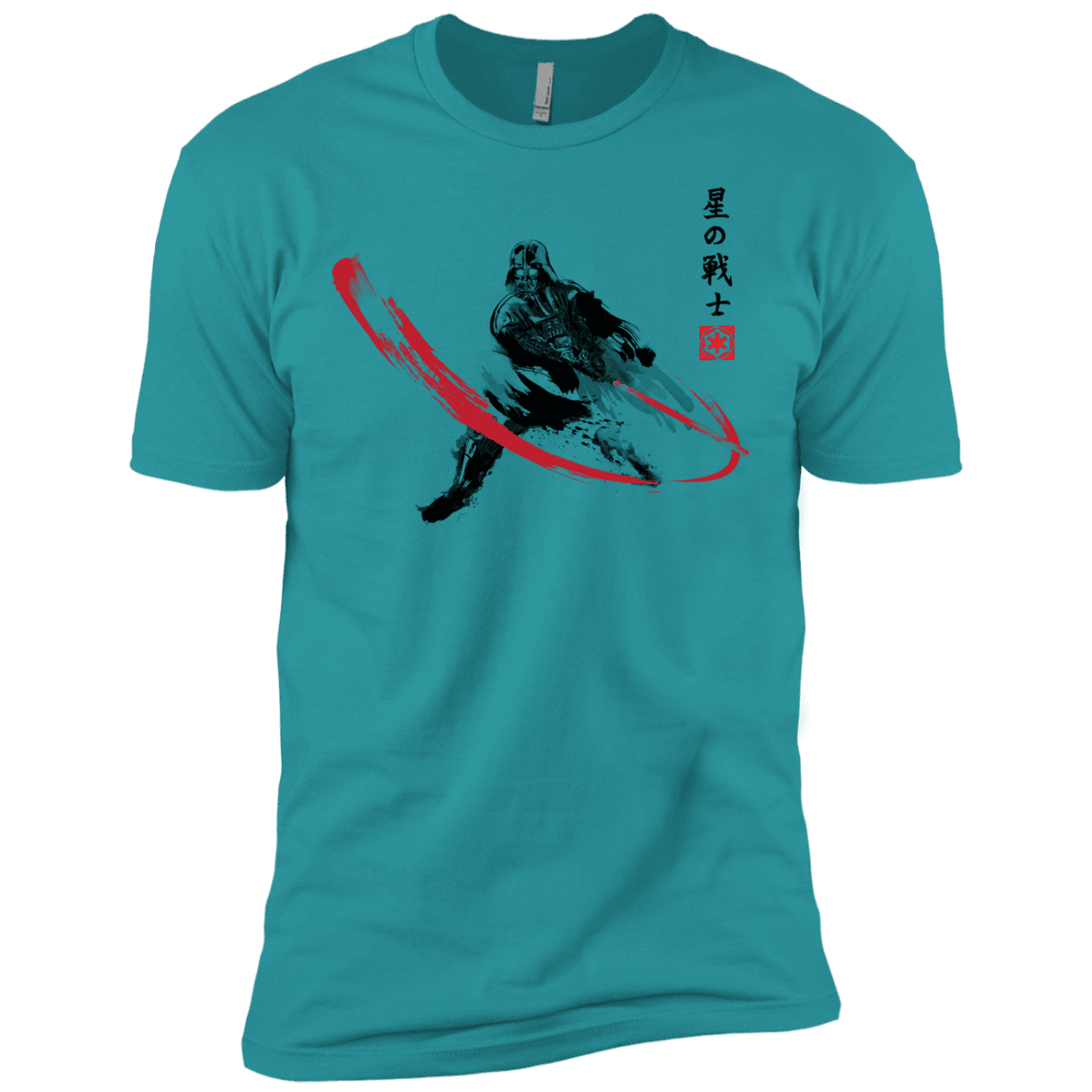 T-Shirts Tahiti Blue / X-Small STAR WARRIOR SUMI-E Men's Premium T-Shirt