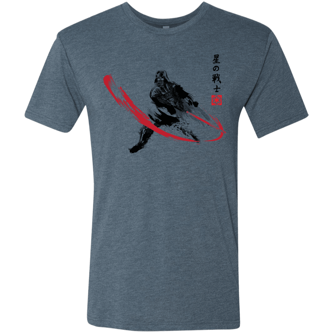 T-Shirts Indigo / Small STAR WARRIOR SUMI-E Men's Triblend T-Shirt