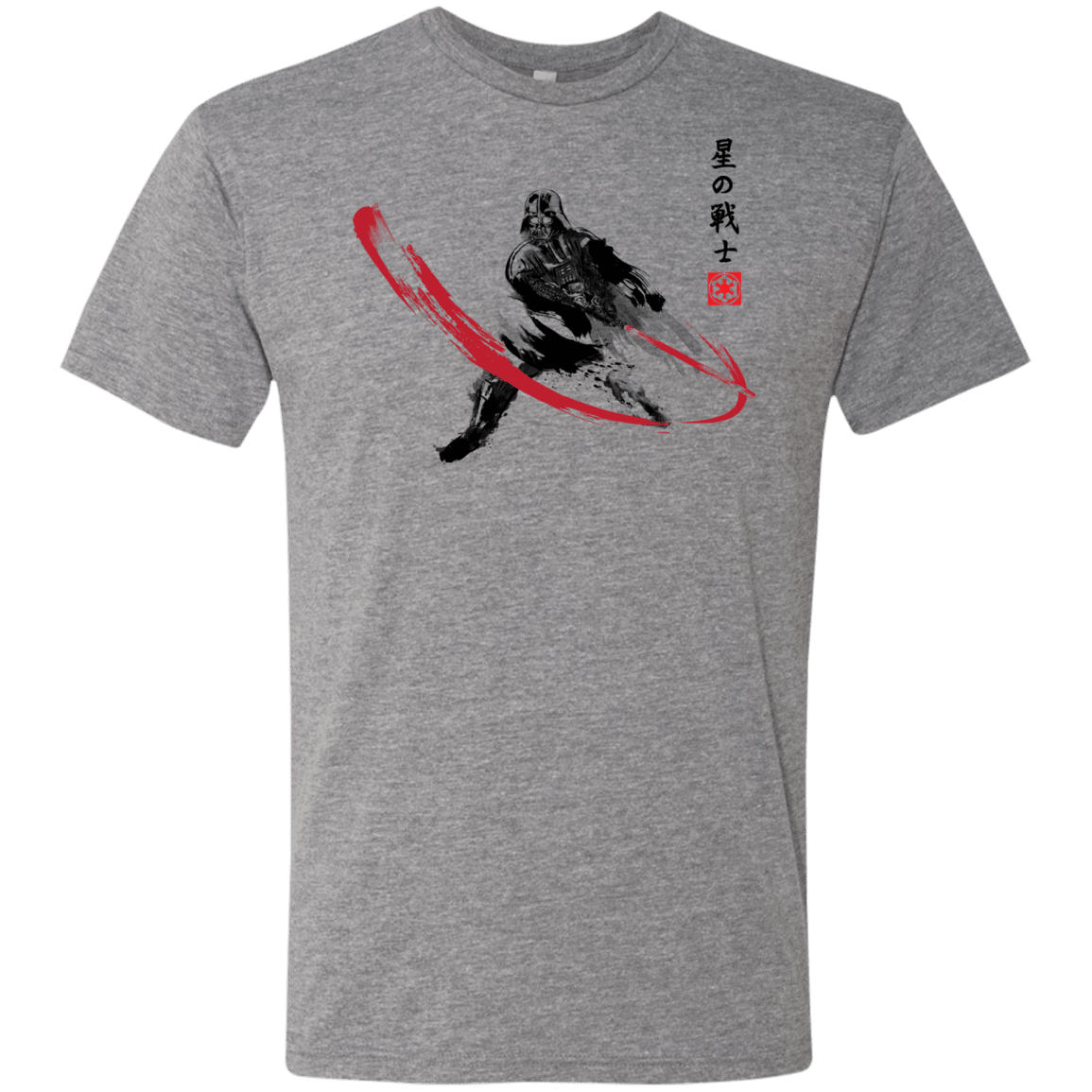 T-Shirts Premium Heather / Small STAR WARRIOR SUMI-E Men's Triblend T-Shirt