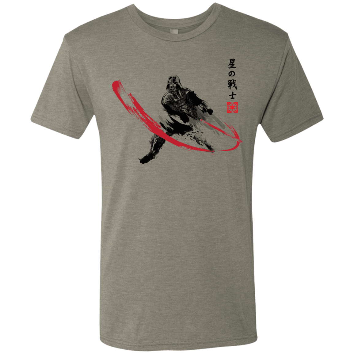 T-Shirts Venetian Grey / Small STAR WARRIOR SUMI-E Men's Triblend T-Shirt