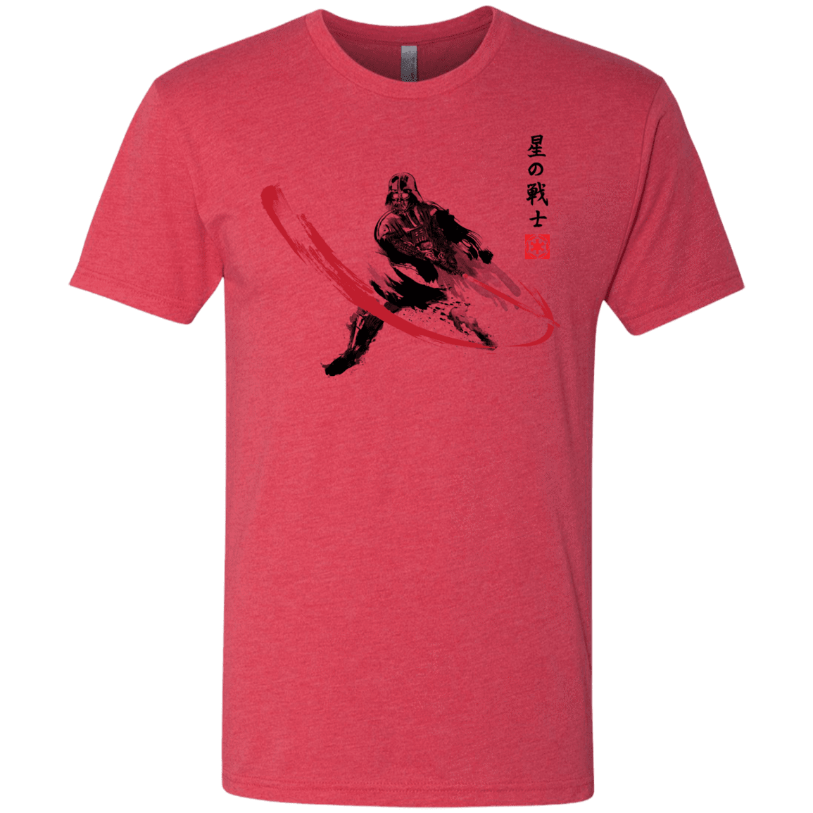 T-Shirts Vintage Red / Small STAR WARRIOR SUMI-E Men's Triblend T-Shirt