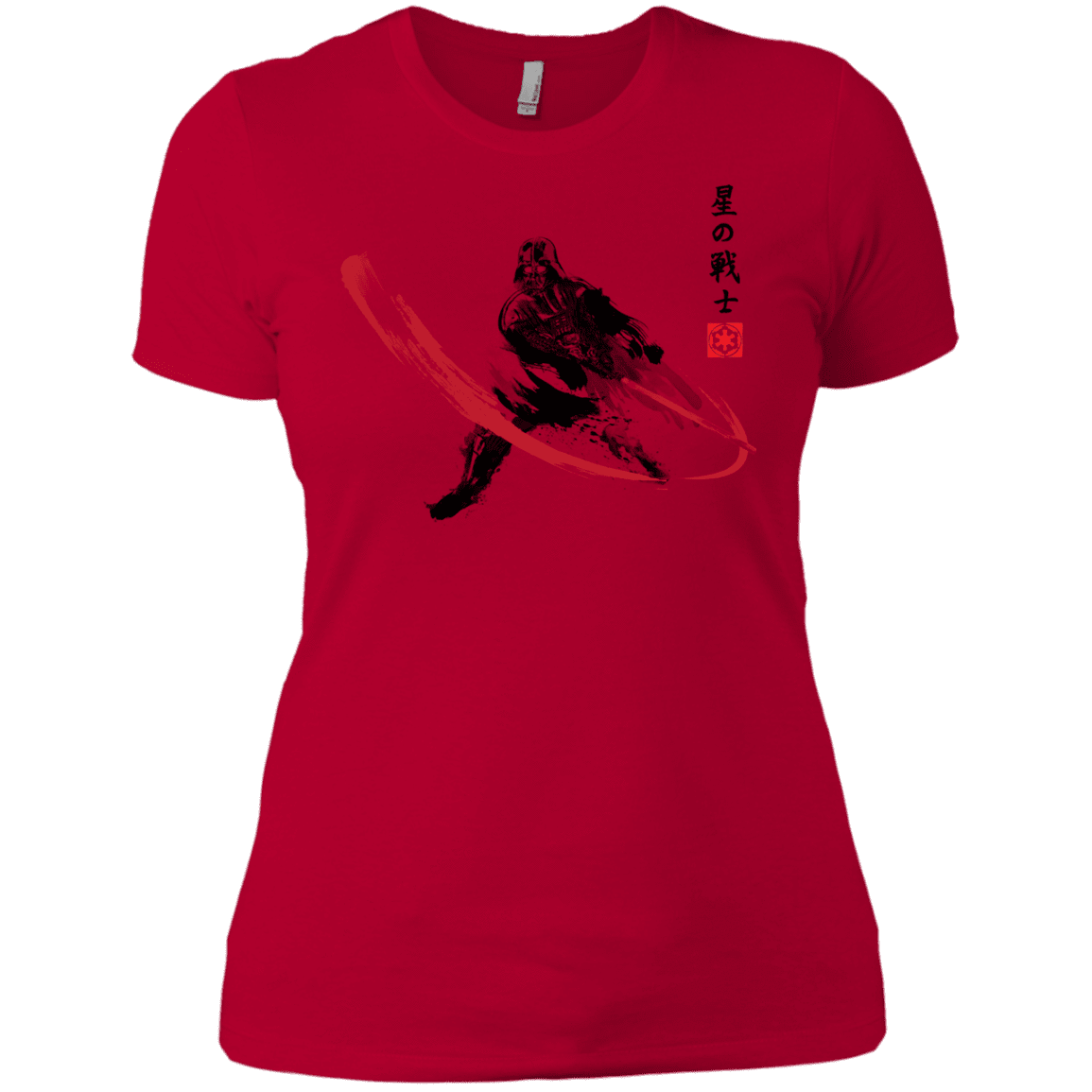 T-Shirts Red / X-Small STAR WARRIOR SUMI-E Women's Premium T-Shirt