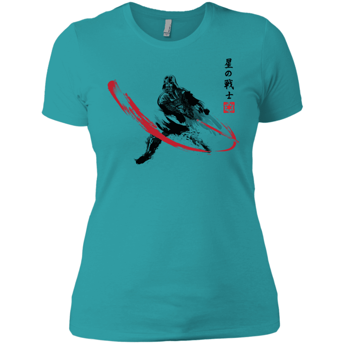 T-Shirts Tahiti Blue / X-Small STAR WARRIOR SUMI-E Women's Premium T-Shirt
