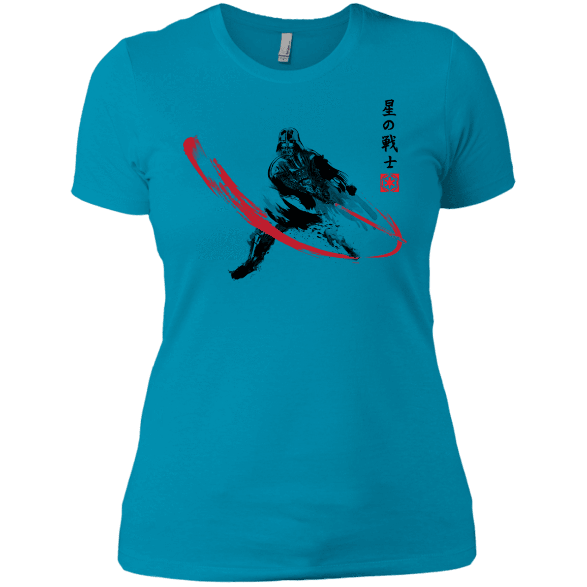 T-Shirts Turquoise / X-Small STAR WARRIOR SUMI-E Women's Premium T-Shirt