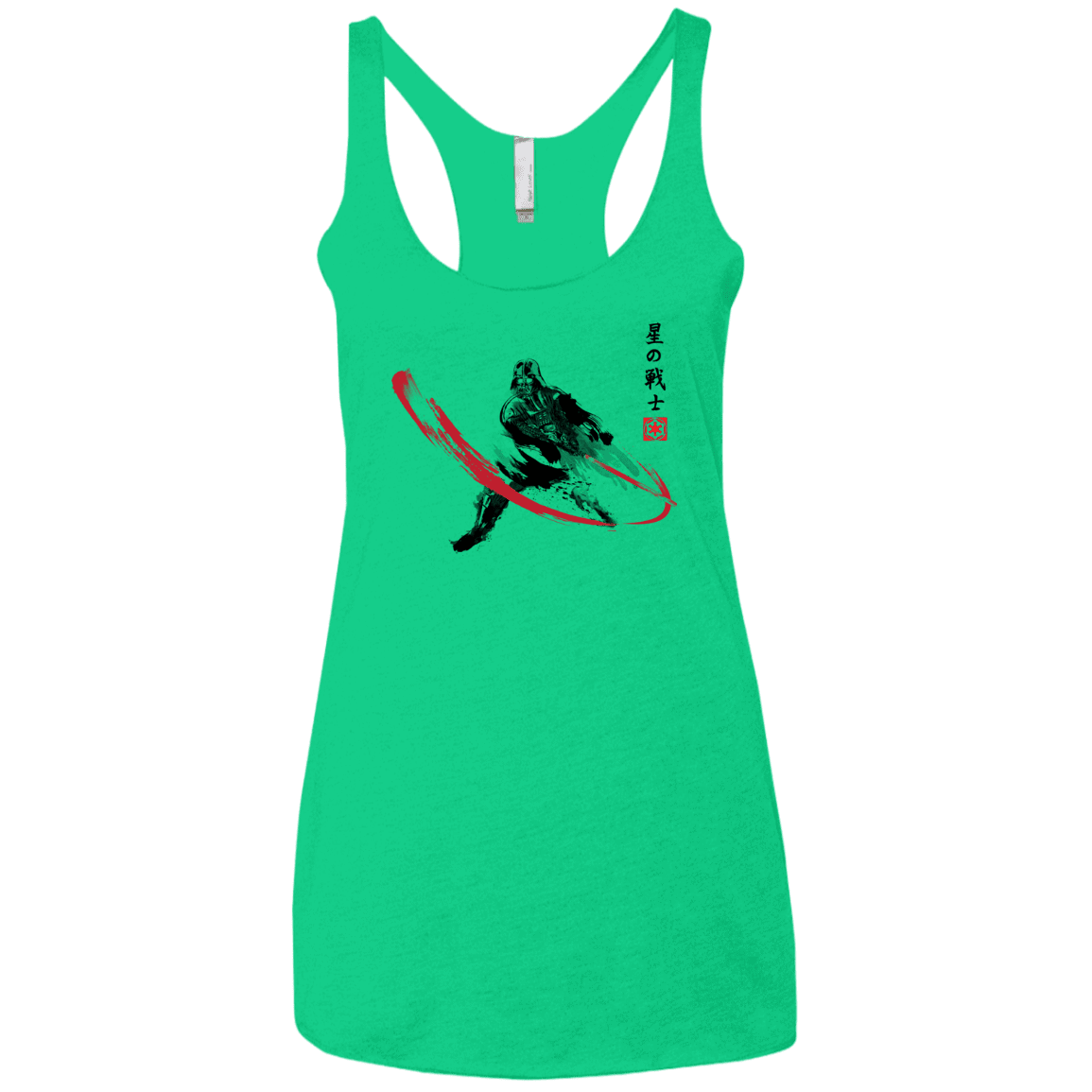 T-Shirts Envy / X-Small STAR WARRIOR SUMI-E Women's Triblend Racerback Tank
