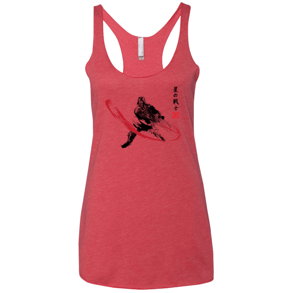 T-Shirts Vintage Red / X-Small STAR WARRIOR SUMI-E Women's Triblend Racerback Tank