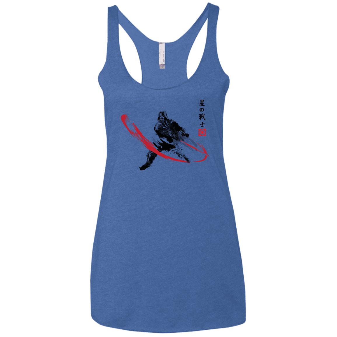 T-Shirts Vintage Royal / X-Small STAR WARRIOR SUMI-E Women's Triblend Racerback Tank
