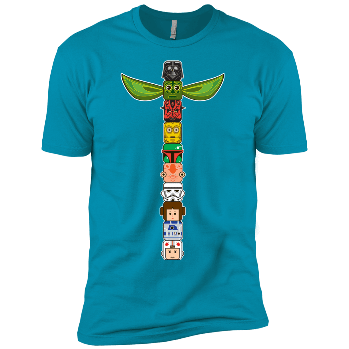 T-Shirts Turquoise / YXS Star Wars Totem Boys Premium T-Shirt