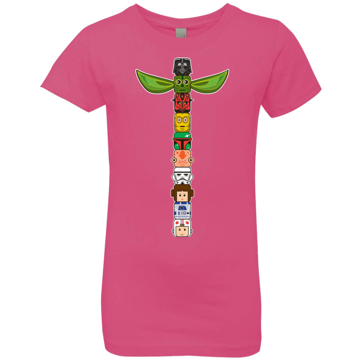 T-Shirts Hot Pink / YXS Star Wars Totem Girls Premium T-Shirt
